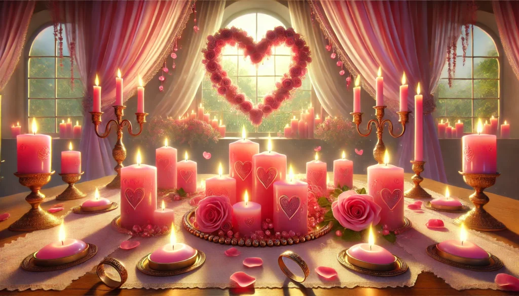 Luz de Amor: Cómo Realizar un Ritual de Unión con Velas Rosas