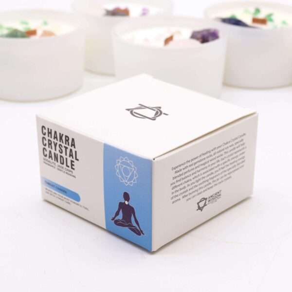Velas de Cristal de Chakra  - Chakra de la garganta - Imagen 3