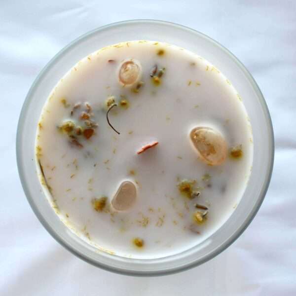 Vela de Té Verde y Piedra Preciosa Citrino - Positividad - Imagen 5