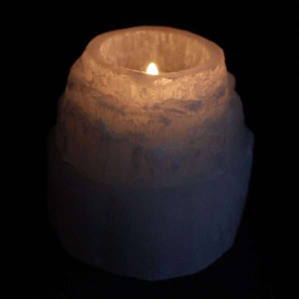 Candelabro Selenita alta montaña - 8 cm - Imagen 3