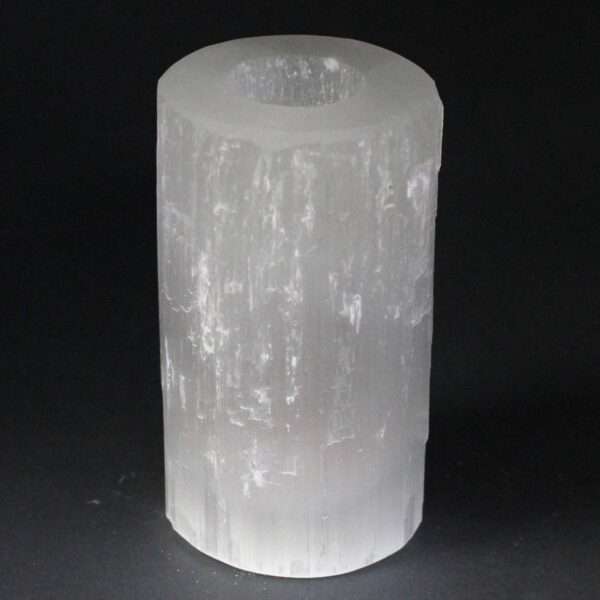 Candelabro Selenita cilindro- 15 cm