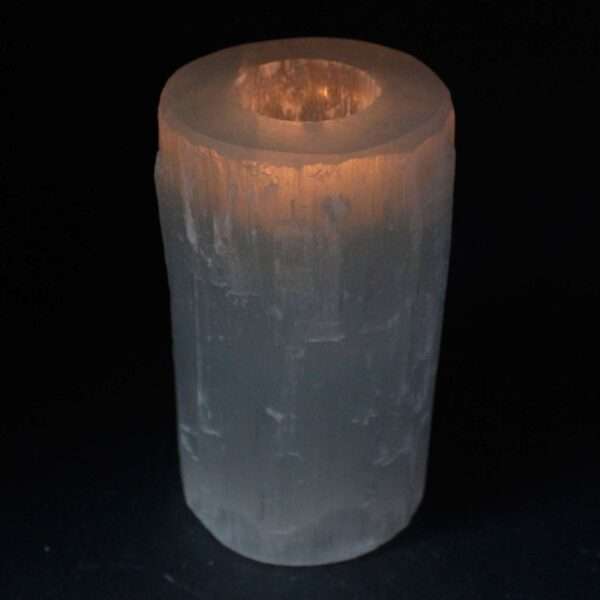Candelabro Selenita cilindro- 15 cm - Imagen 2