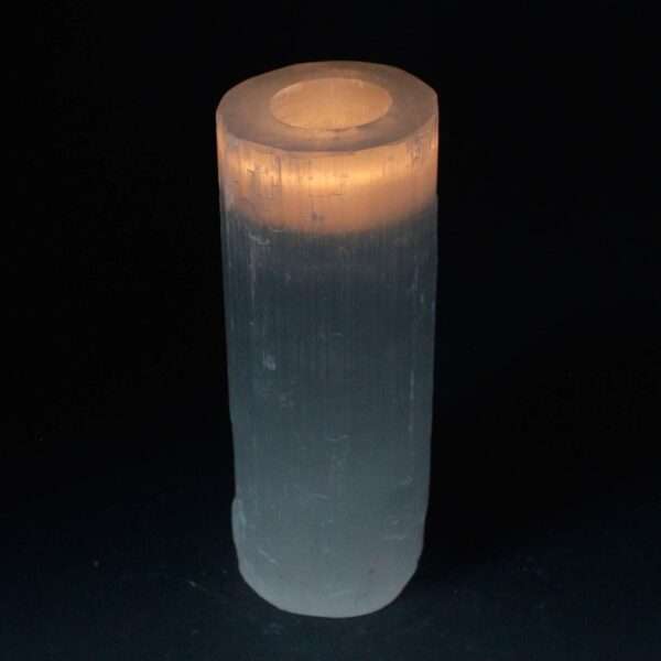 Candelabro Selenita cilindro- 20 cm - Imagen 2