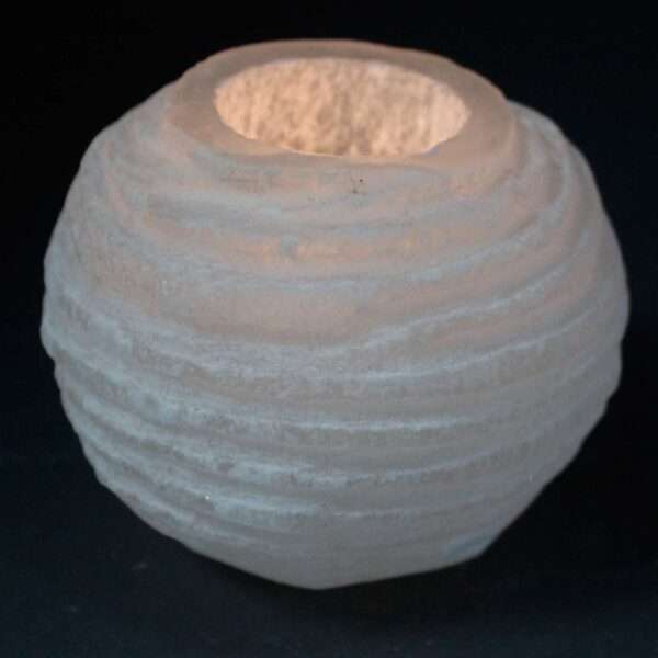 Candelero Selenite Bola de Nieve- 8 cm - Imagen 2