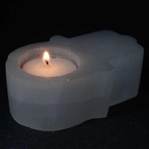 Candelero Selenite corazón - Imagen 2